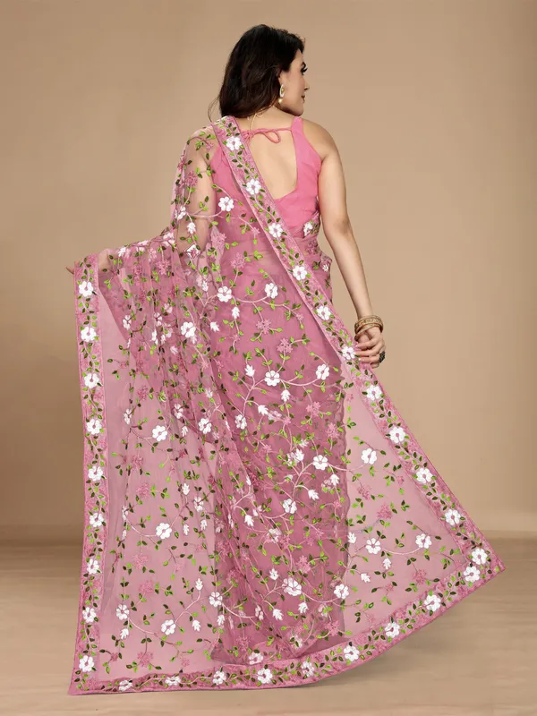 badami_Net_Dyed_Bollywood_Saree_For_Women