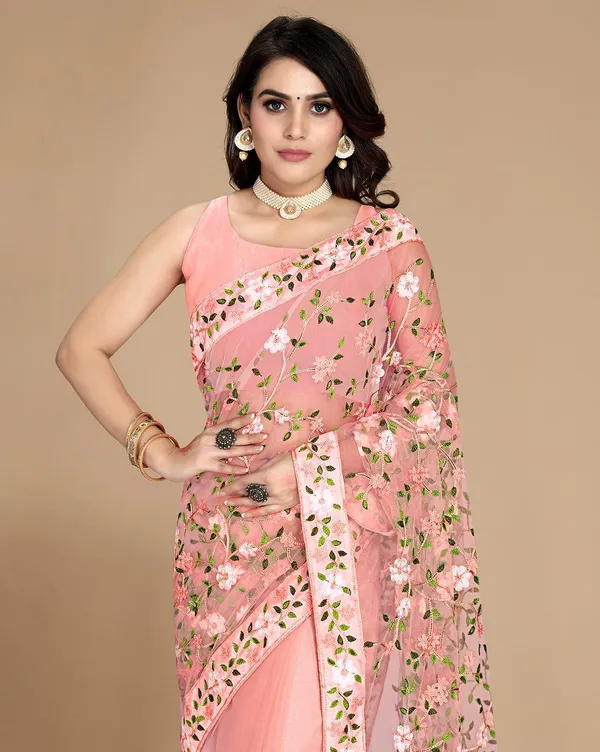 Net_Applique_Bollywood_Saree_For_Women