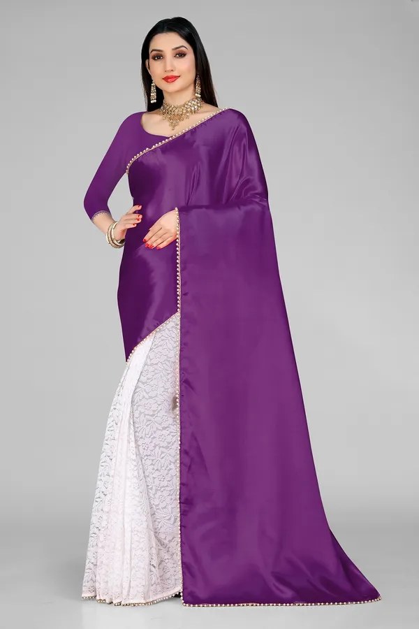Embellished_Bollywood_Satin_Saree