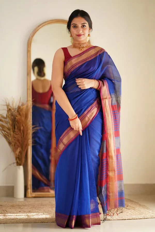 Cotton_Silk_Saree_with_Unstitched_Blouse