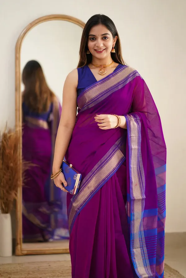Cotton_Silk_Saree_with_Unstitched_Blouse