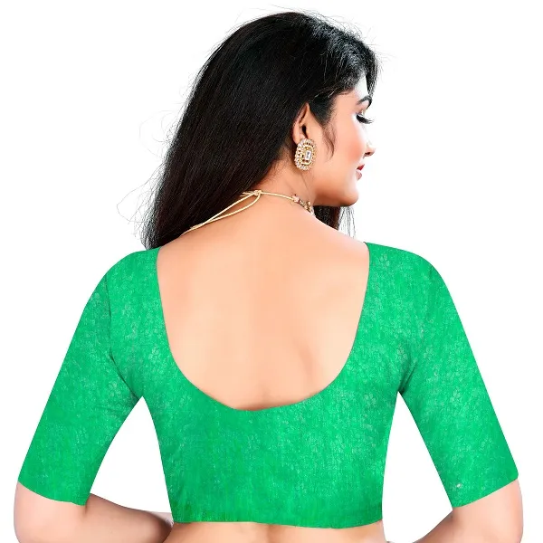 Handloom_Linen_Saree_with_Unstitched_Blouse