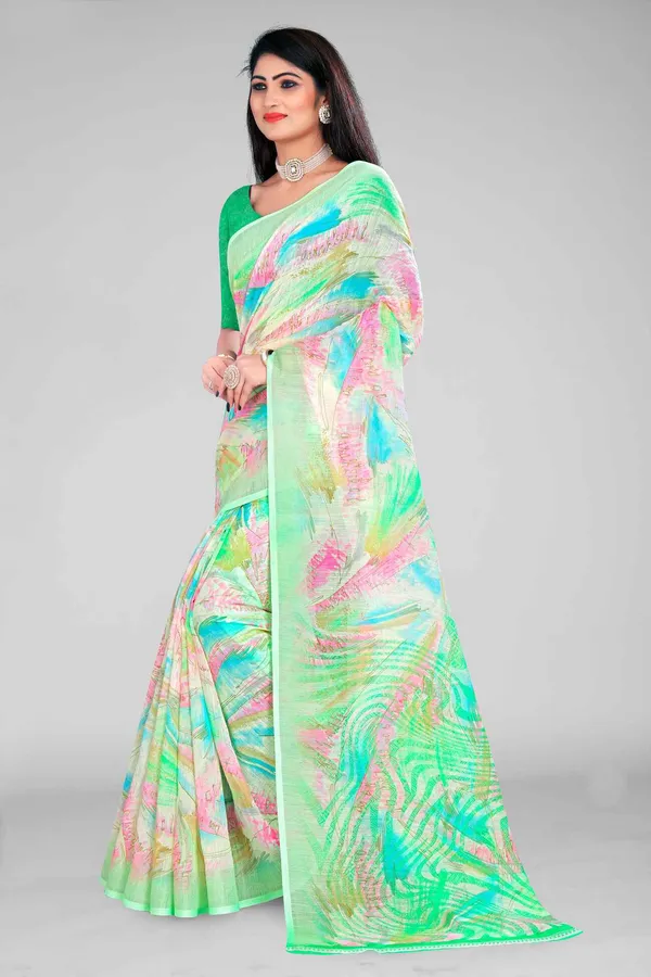 Handloom_Linen_Saree_with_Unstitched_Blouse