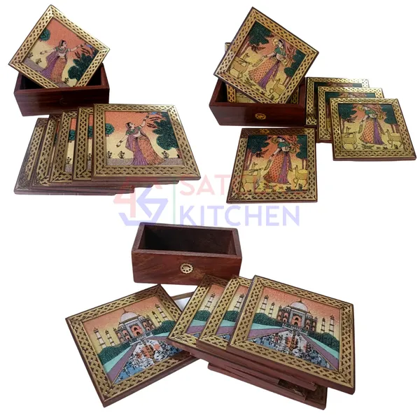 Wooden_Special_Coasters_Set_of_6_+_1_with_Gem_Stone_painting,_8.5_cms_x_8.5cms