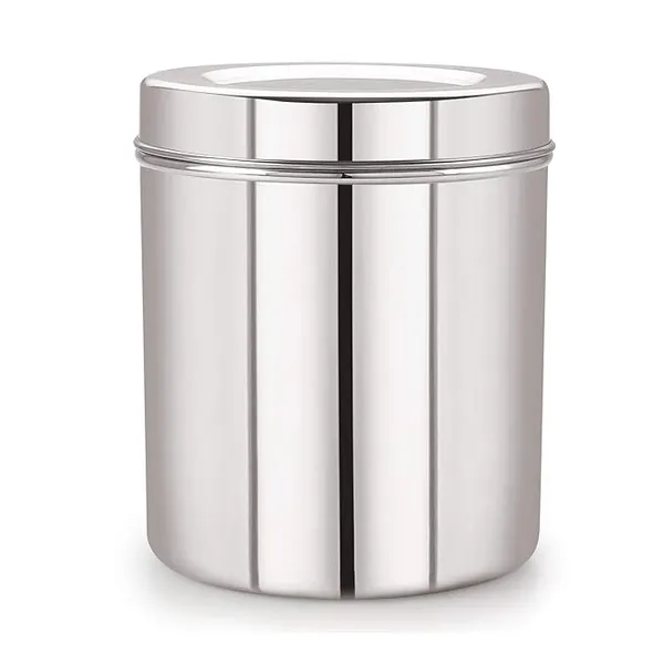 Areva_Stainless_Steel_Vertical_Utility_Canisters/Ubha_Dabba/Storage_Containers_Set_Of_4Pcs,_1000ml,_1400ml,_2600ml,_3100ml