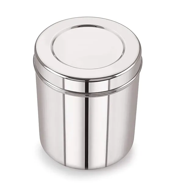 Areva_Stainless_Steel_Vertical_Utility_Canisters/Ubha_Dabba/Storage_Containers_Set_Of_4Pcs,_1000ml,_1400ml,_2600ml,_3100ml