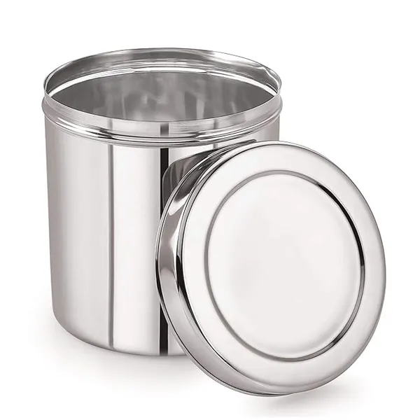 Areva_Stainless_Steel_Vertical_Utility_Canisters/Ubha_Dabba/Storage_Containers_Set_Of_4Pcs_(3600ml,_4600ml,_6100ml,_7100ml)