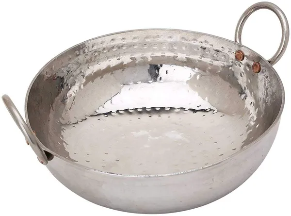 Hammered_Kadai_Stainless_Steel,_Heavy_Guage_|_Mathar_Kadai_With_Handle_(Available_in_4_sizes)