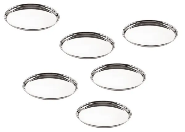 Neelam_Buffet_Plate_|_Thali_Set_of_6,_Dia_-_17.5_cm,_Silver,_Stainless_Steel_22G