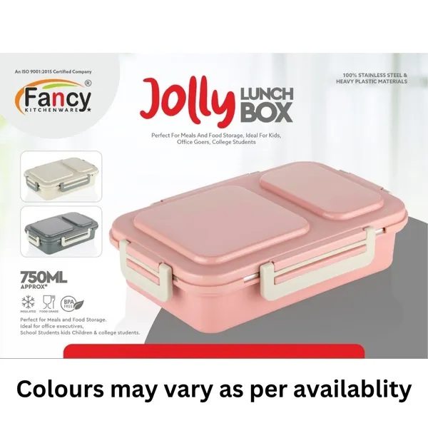 Jolly_Lunch_Box_-_2_Compartment_750ml_Insulated_Tiffin_Box_with_Silicon_Gaskets_Lid,_No_Leak-Proof_Diet_Food_Partition_Stainless_Steel_Bento_Box_for_Men,_Women,_Kids_(Multi_Colour)