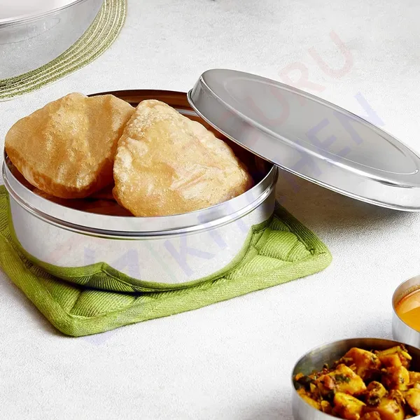 Puri_Dabba_|_Roti_Dabba_|_Chapati_Dabba_|_Flat_Canisters_Set_of_3,_Size_No.10_Dia-16cm;_No.11_Dia-17.5_cm;_No.12_Dia-19.5cm,_Stainless_Steel,_Silver