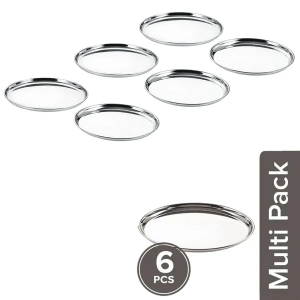 Neelam_Buffet_Plate_|_Thali_Set_of_6,_Dia_-_27.6_cm,_Silver,_Stainless_Steel_22G