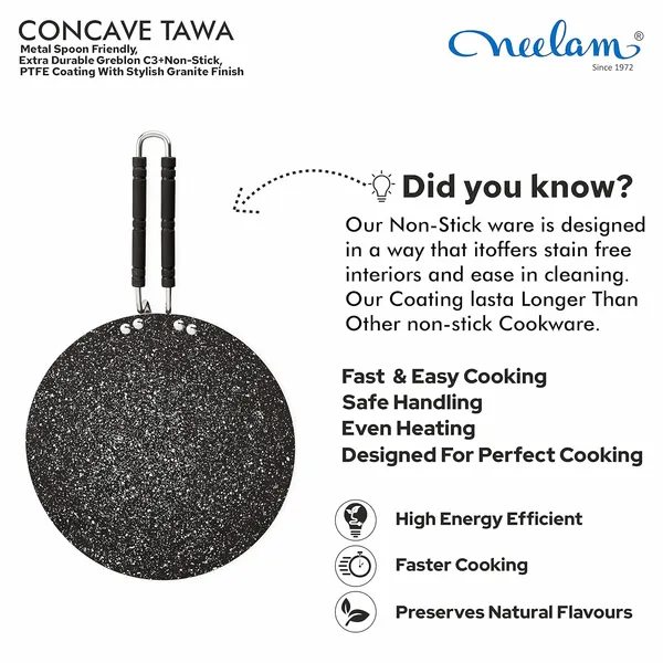 Non_Stick_Concave_Tawa,_4mm,__5_Layer_Safelon_Coat,_28_cms