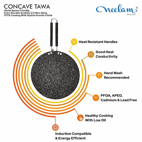 Non_Stick_Concave_Tawa,_4mm,__5_Layer_Safelon_Coat,_28_cms