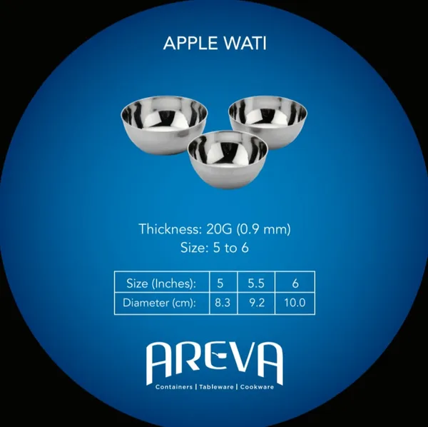 Apple_Wati_/_Katori_/_Bowl,_Set_of_6,_Stainless_Steel_(Available_in_4_sizes)