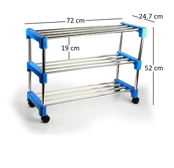 Multipurpose_Rack_|_Shoe_Rack_|_Multiutility_Stand_|_Cloth_Stand_|_with_4_Rotating_Castor_Wheels,_Stainless_Steel