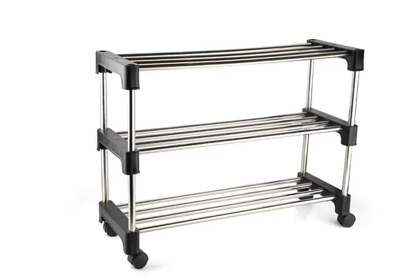 Multipurpose_Rack_|_Shoe_Rack_|_Multiutility_Stand_|_Cloth_Stand_|_with_4_Rotating_Castor_Wheels,_Stainless_Steel