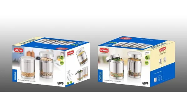 Serene_Transparent_/_See_Through_Container_Jar_Steel_Kitchen_Canister_Airtight_Food_Storage_Jars_With_Lid_Cereal_Container_Organizer_Set_Of_2,_1200_ml_each,_Stainless_Steel
