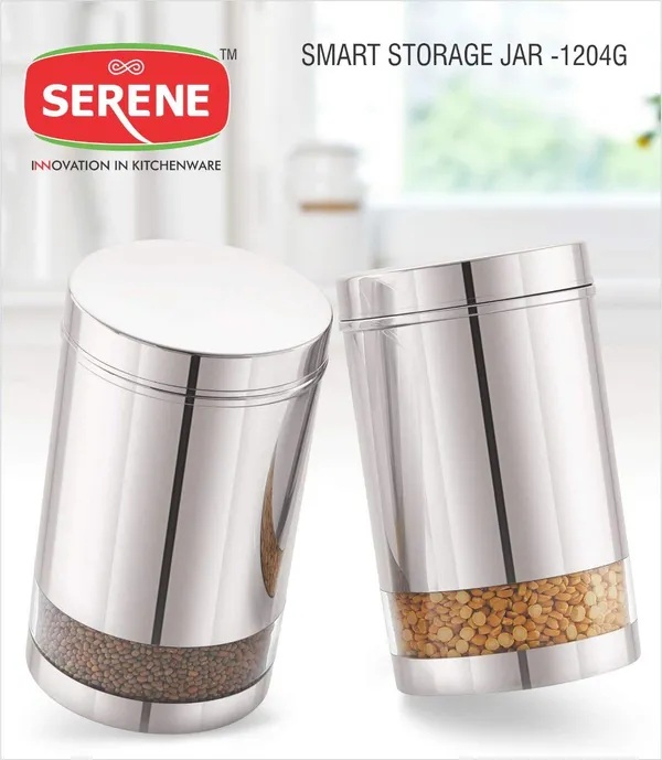 Serene_Transparent_/_See_Through_Container_Jar,_Set_Of_2,_1700_ml_each,_Glossy_Finish,_Smart_Stainless_Steel
