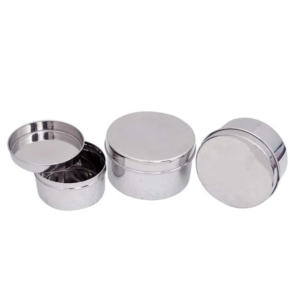 Simran_Stainless_Steel_Plain_Cover_Puri_Dabba/Storage_Container,_Mirror_Finish,_Set_of_3