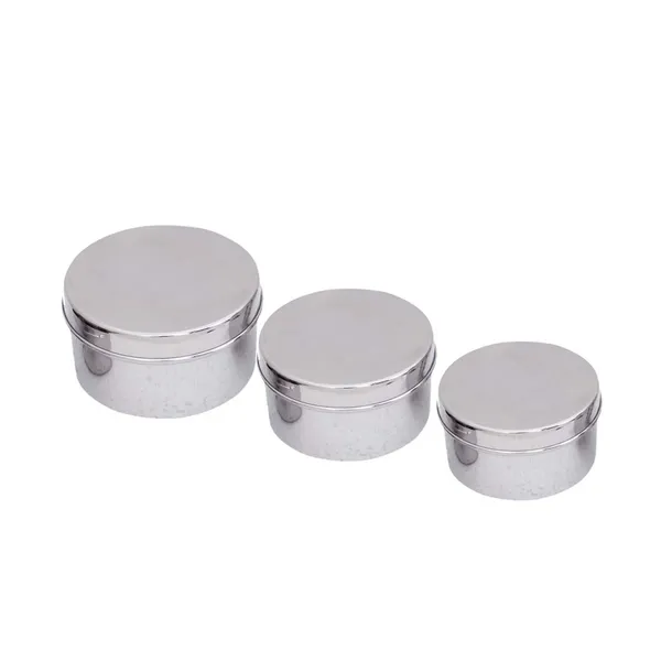 Simran_Stainless_Steel_Plain_Cover_Puri_Dabba/Storage_Container,_Mirror_Finish,_Set_of_3