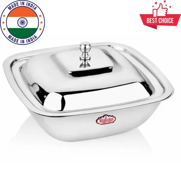 https://cdn-image.blitzshopdeck.in/ShopdeckCatalogue/tr:f-webp,w-600,fo-auto/6613c99acb73822f58858f07/media/Simran_Stainless_Steel_Square_Serving_Bowl_Curry_Bowl_Gravy_Pot_with_lid__Dia__14_5cm__Small__Silver_3OKTIYW5ZZ_2024-05-27_1.jpg__Satguru Kitchen