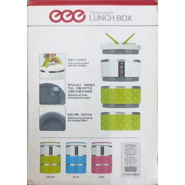 TEDEMEI_3_Layer_Lunch_Box_Handheld_Tiffin_Leak_Proof_Insulated_Thermal_Container_for_School_Office_use_-_Multi_Color_-_[Premium_Edition]_(Stainless_Steel)