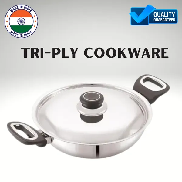 Tri-Ply_Stainless_Steel_Kadai_With_Handle_With_Lid_(Available_in_4_sizes)