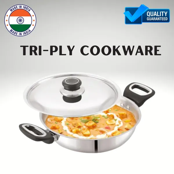 Tri-Ply_Stainless_Steel_Kadai_With_Handle_With_Lid_(Available_in_4_sizes)