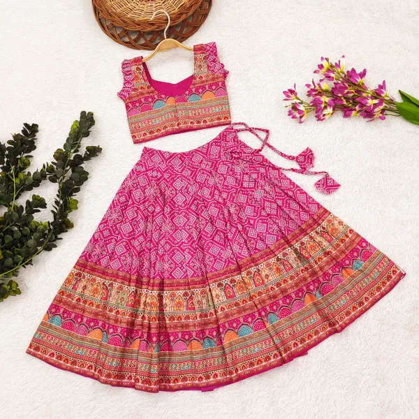 Pink_Digital_Print_Cotton_Lehenga_Choli_And_Dupatta_Set_Ethnic_Wear_For_Girls