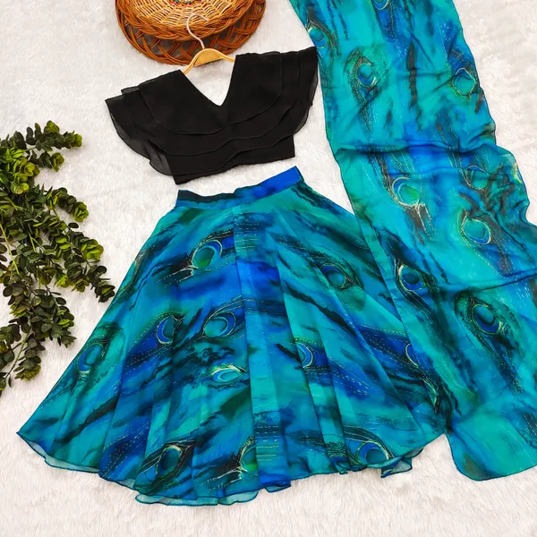 Blue_Soft_Georgette_Ethnic_Wear_Lehenga_Choli_With_Dupatta_Set