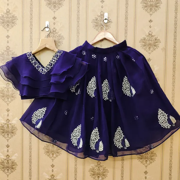 Blue_Ethnic_Wear_Georgette_Lehenga_Choli_Set_For_Girls