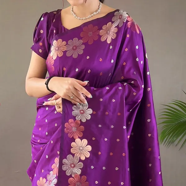 Wine_Banarasi_Silk_Traditional_Wear_Saree