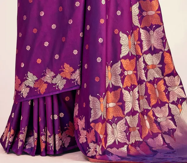 Wine_Banarasi_Silk_Traditional_Wear_Saree