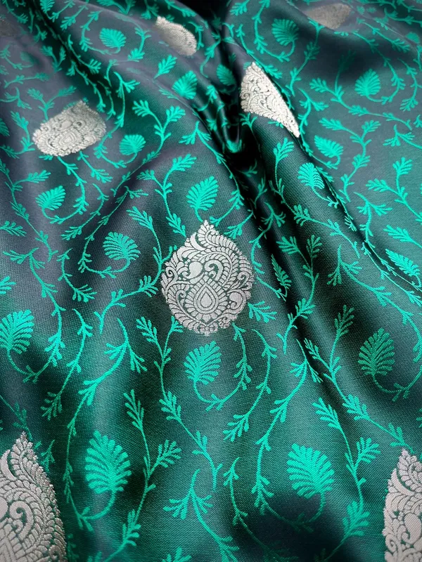 Teal_Green_Banarasi_Silk_Traditional_Wear_Saree