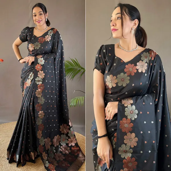 Black_Banarasi_Silk_Traditional_Wear_Saree