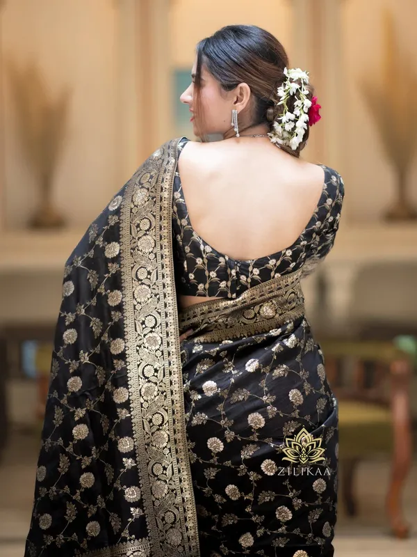 Black_Banarasi_Silk_Traditional_Wear_Saree