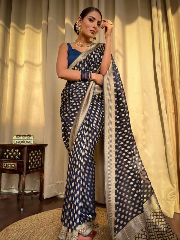 Blue_Banarasi_Silk_Traditional_Wear_Saree