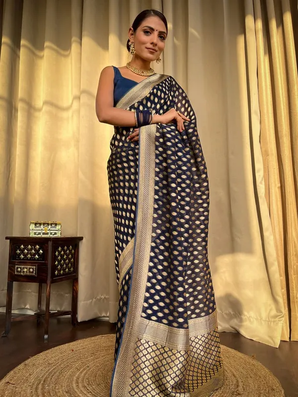 Blue_Banarasi_Silk_Traditional_Wear_Saree