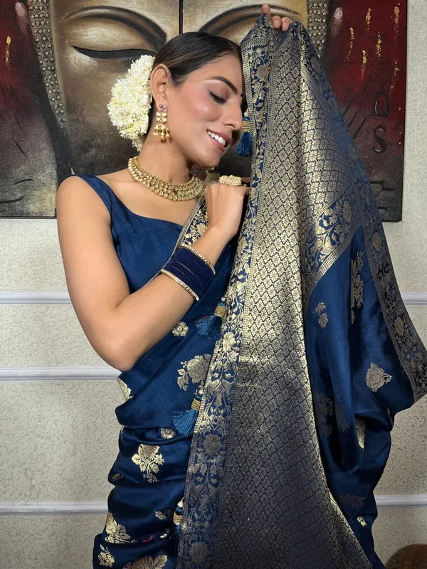 Blue_Banarasi_Silk_Traditional_Wear_Saree