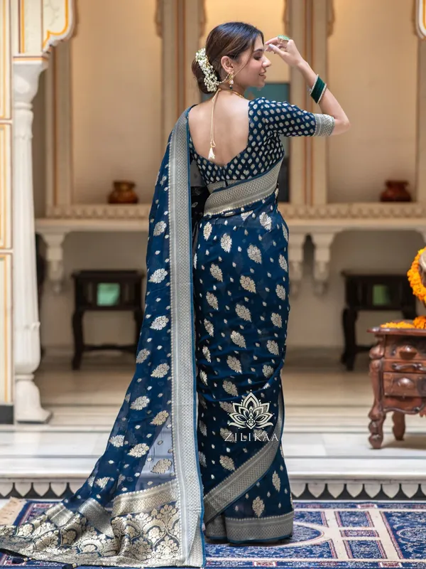 Blue_Banarasi_Silk_Traditional_Wear_Saree