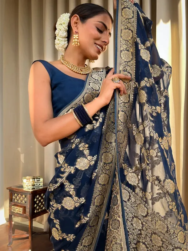 Blue_Banarasi_Silk_Traditional_Wear_Saree