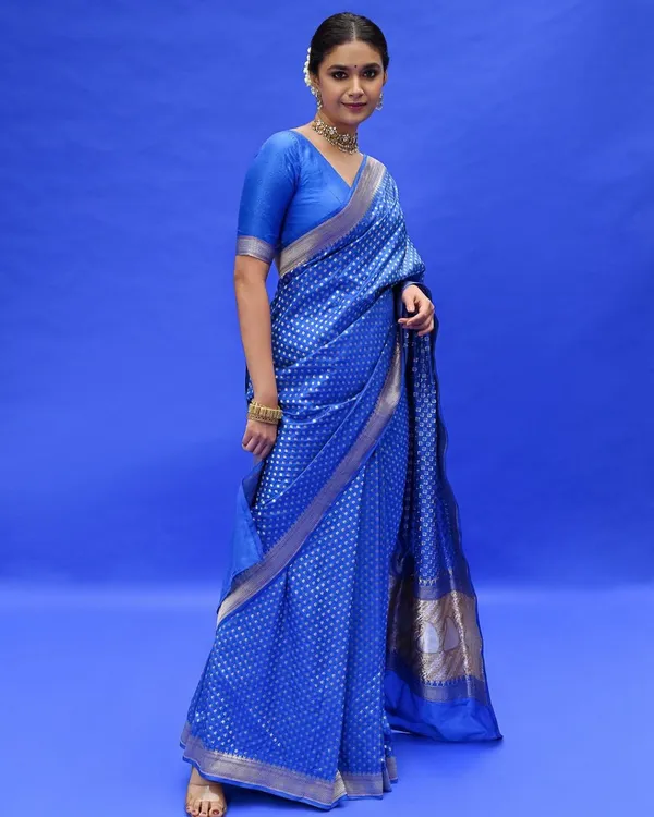 Blue_Banarasi_Silk_Traditional_Wear_Saree