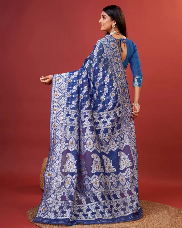 Blue_Banarasi_Silk_Traditional_Wear_Saree
