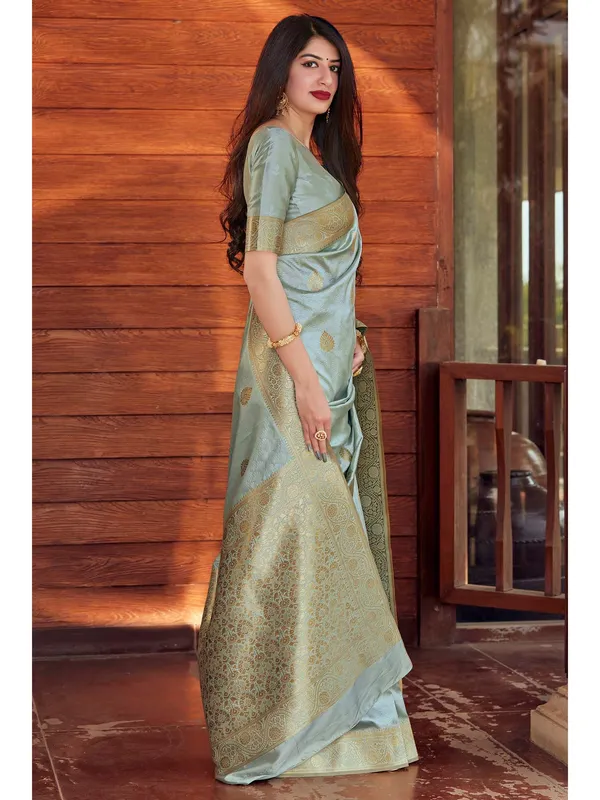 Firoji_Banarasi_Silk_Traditional_Wear_Saree
