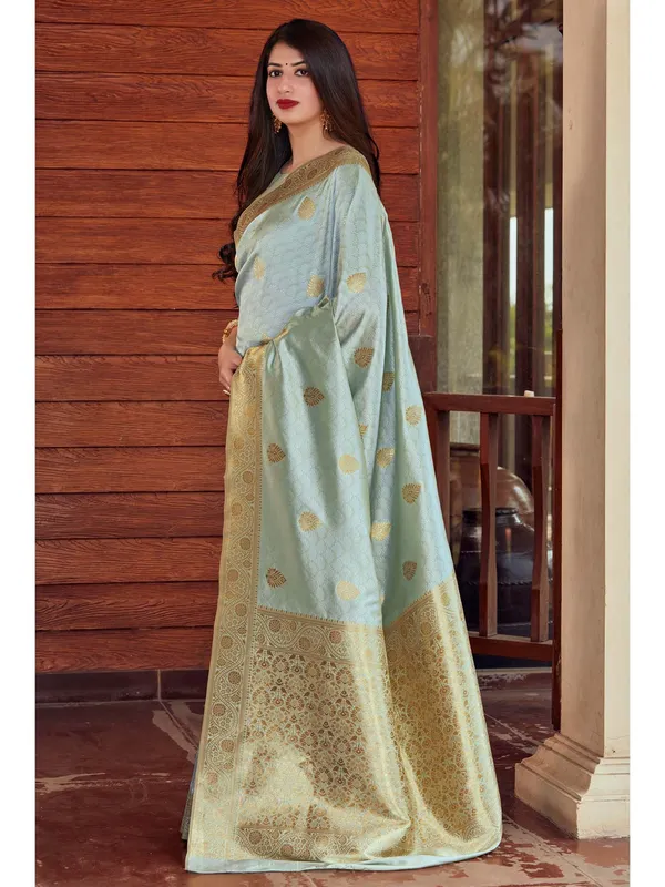 Firoji_Banarasi_Silk_Traditional_Wear_Saree