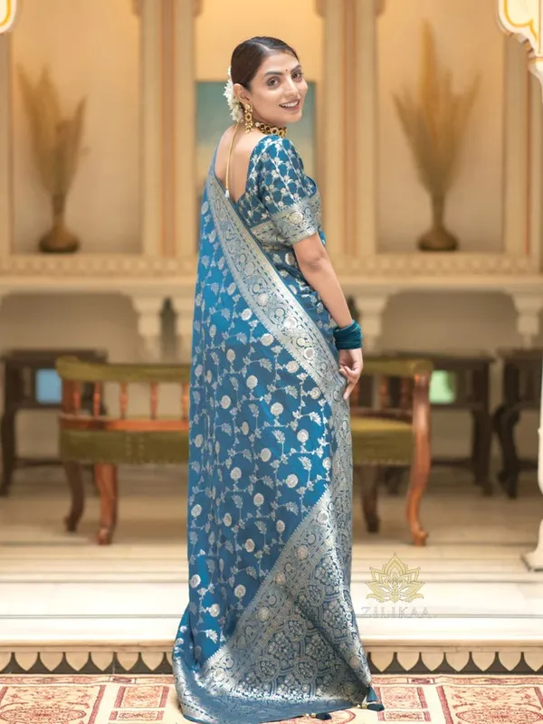 Firoji_Banarasi_Silk_Traditional_Wear_Saree