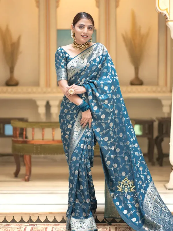 Firoji_Banarasi_Silk_Traditional_Wear_Saree