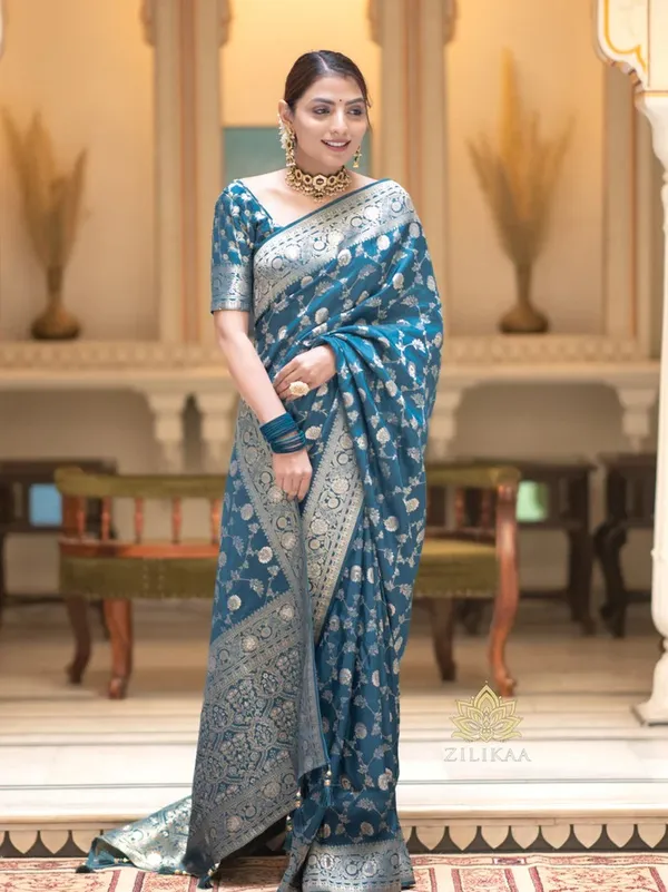 Firoji_Banarasi_Silk_Traditional_Wear_Saree