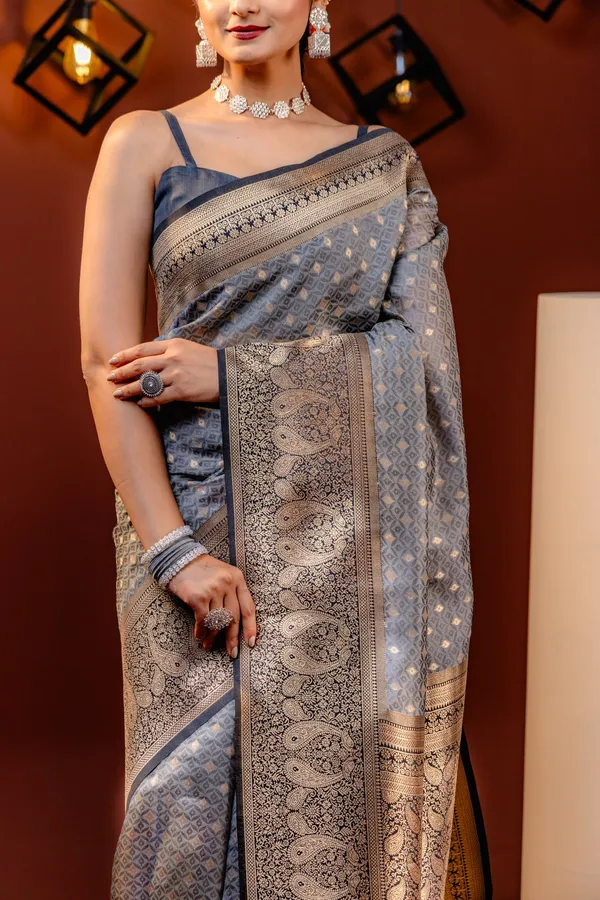 Grey_Banarasi_Silk_Traditional_Wear_Saree